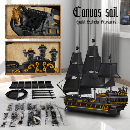Mould King 13186  Black Pearl - Pirate Ship Building Block Set