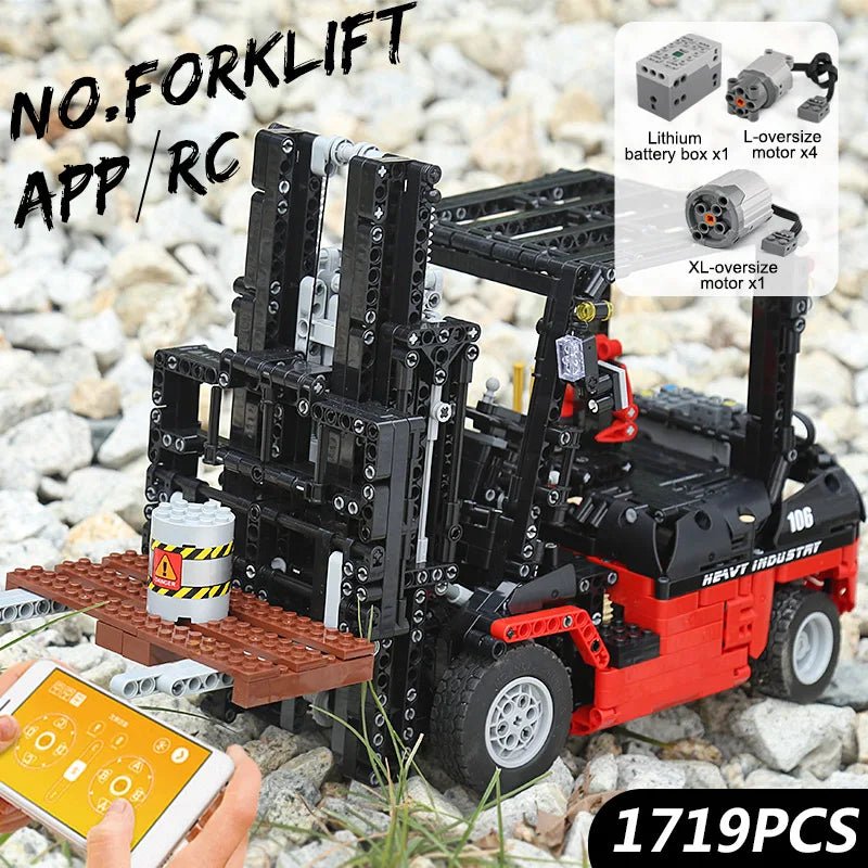 Mould King 13106 - Motorized Forklift Building Block Set