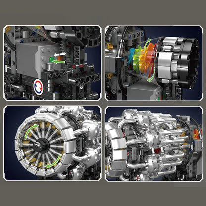 Mould King 10216 Motorized Turbojet Engine