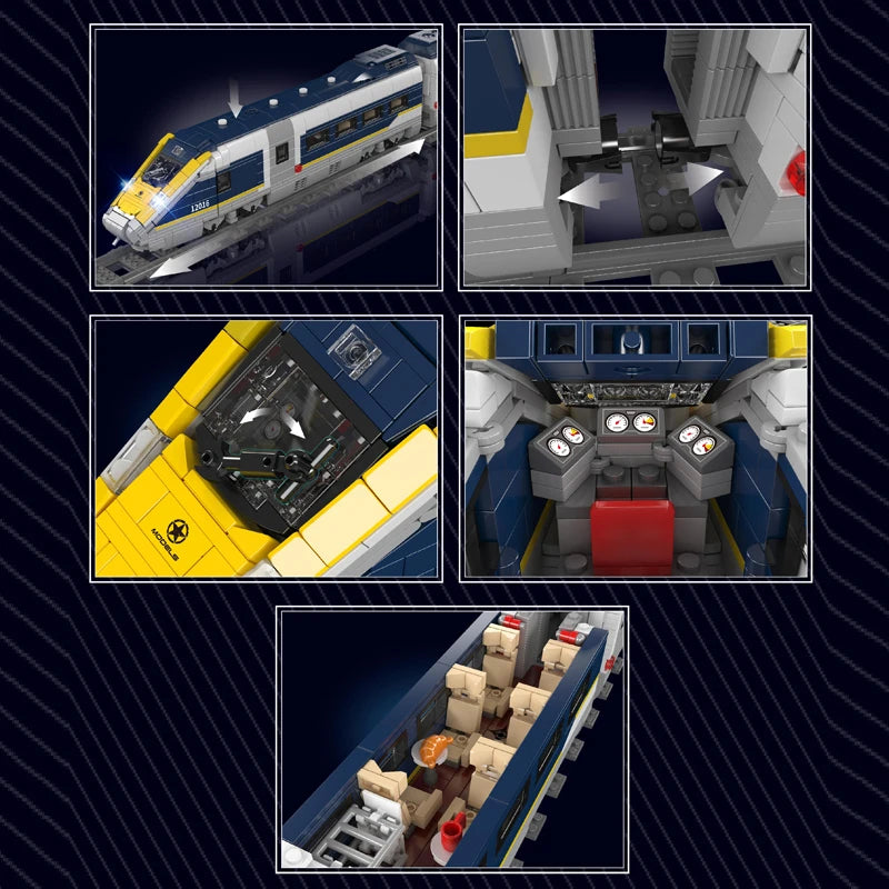 Mould King 12016 RC Eurostar E320 - Building Block Train Set