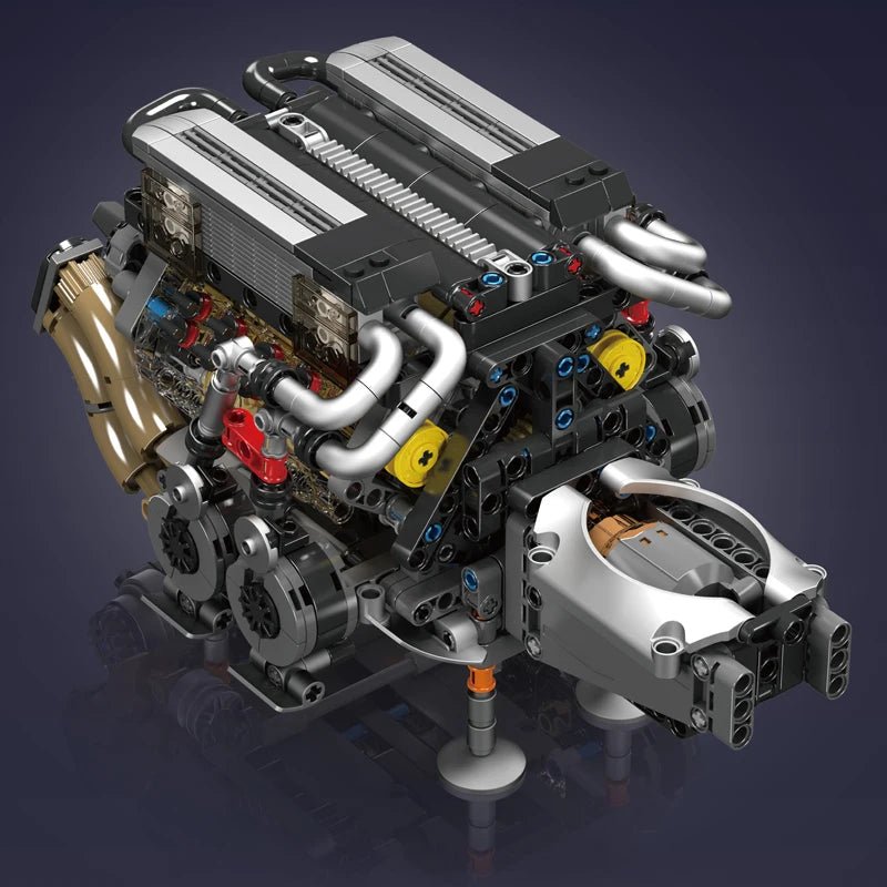 Mould King 10131 W16 Engine Supercar - Motorized Building Blocks
