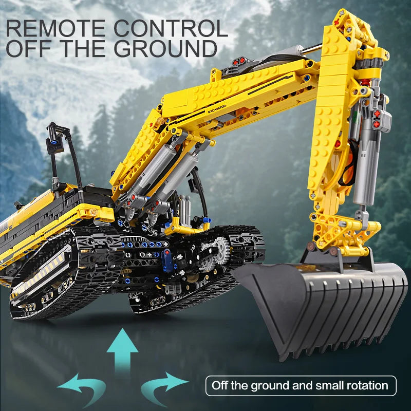 Mould King MOC-2513 Motorized Excavator - RC Building Block Kit