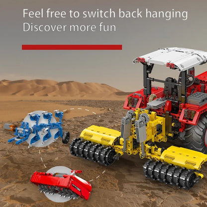 Mould King 17064 RC Motorized Agricultural Tractor Building Set