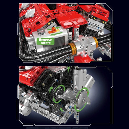 Mould King 10169 V12 Engine - Technical Building Block Set