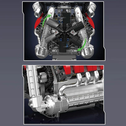 Mould King 10203 V8 Engine - Technical Building Block Set