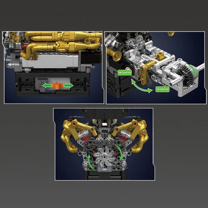 Mould King 10224 Valkyrie V12 Engine