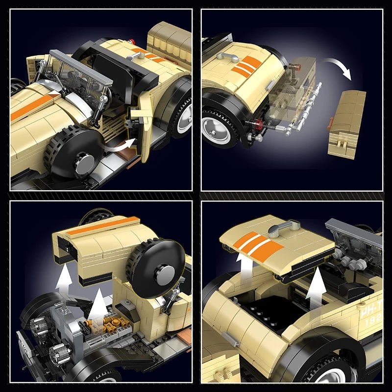Mould King 10115 The Fantom - Vintage Car Building Block Set