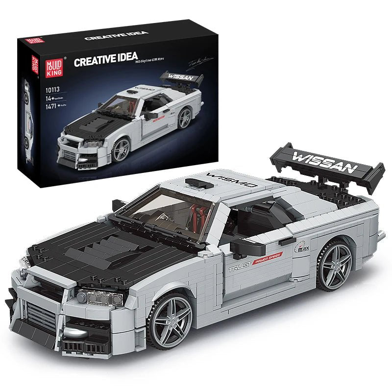 Mould King 10113 Skyline R34 - Technic Building Block Car Set