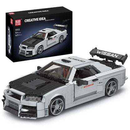 Mould King 10113 Skyline R34 - Technic Building Block Car Set