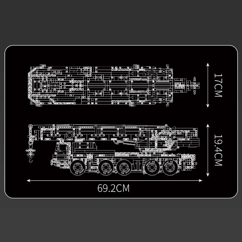 Mould King LTM 1110 Crane - RC Technical Building Blocks