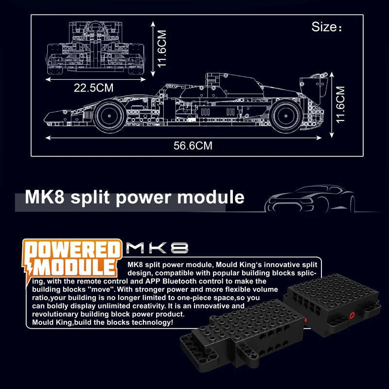 Mould King 13171 F1 Racing Car - Building Blocks Model Kit