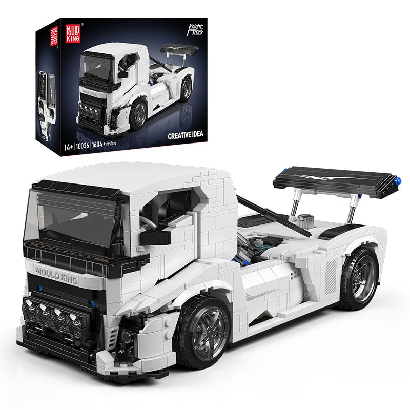 Mould King 10036 White Knight Truck - Technical Building Block Set