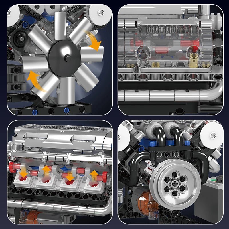 Mould King 10088 V8 Engine Block Set