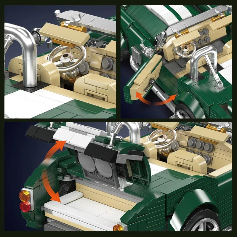 Mould King 10228 AC Cobra 10228 - Vintage Sports Car Building Blocks