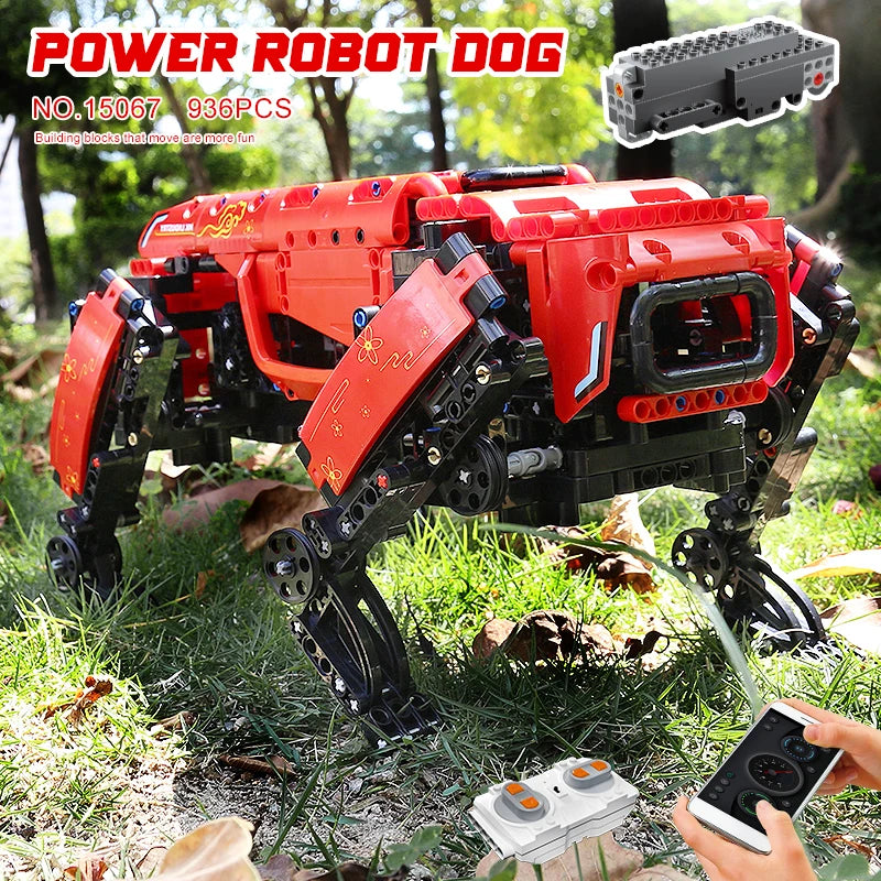 Mould King 15066/15075 AlphaDog Robot - Motorized Technical Building Blocks