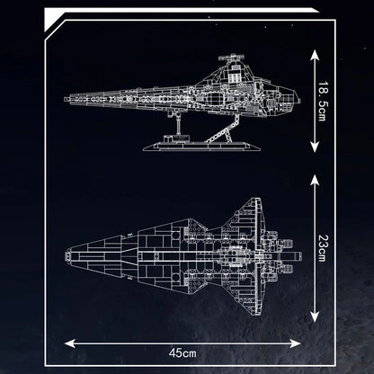 Mould King 21074 Republic Attack Cruiser Building Blocks