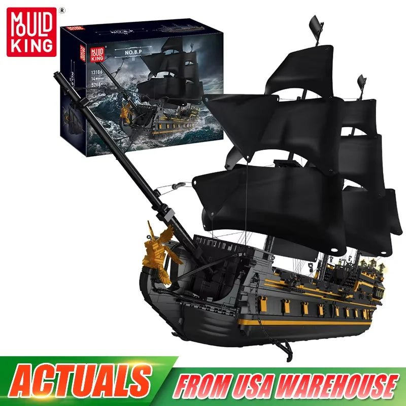 Mould King 13186  Black Pearl - Pirate Ship Building Block Set