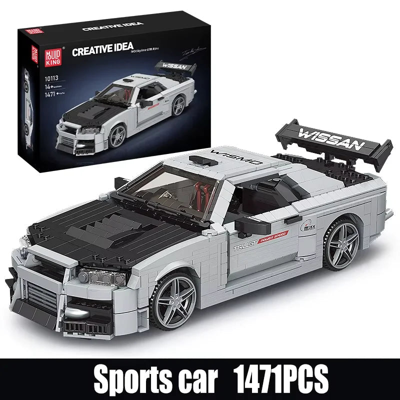Mould King 10113 Skyline R34 - Technic Building Block Car Set