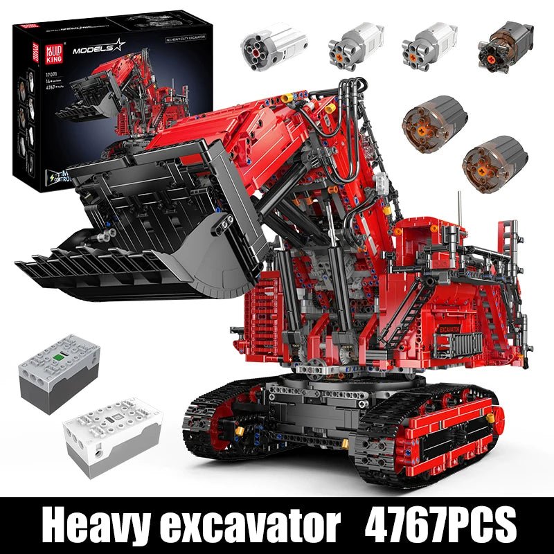 Mould King 17070 17071R 9800 RC Excavator - Technic Building Blocks Set