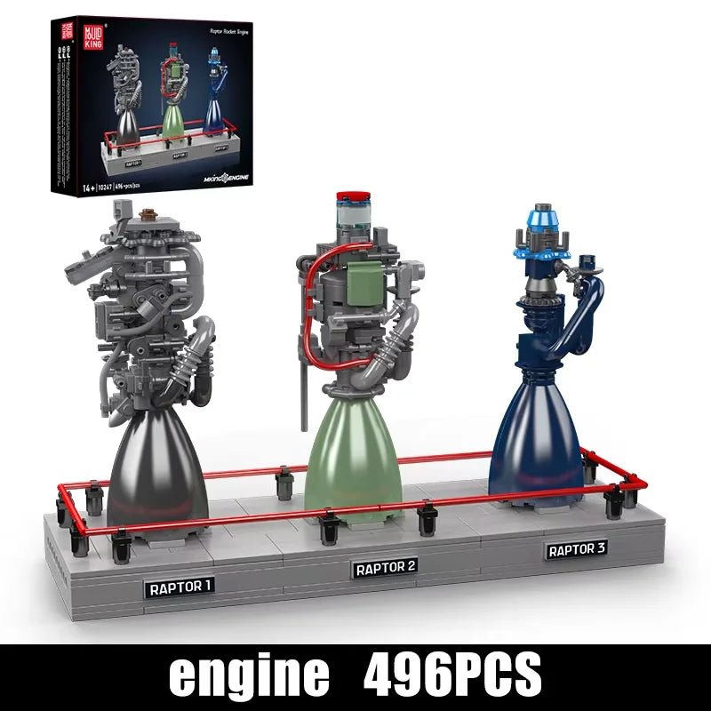 Mould King 10247 Raptor Rocket Engine - Technical Building Block Kit