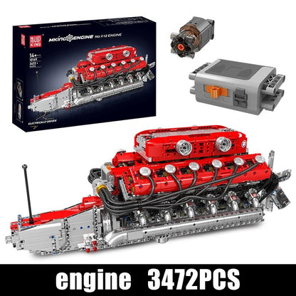 Mould King 10169 V12 Engine - Technical Building Block Set
