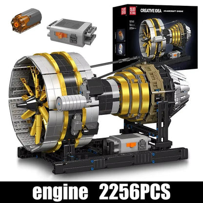 Mould King 10141 Motorized Aircraft Engine