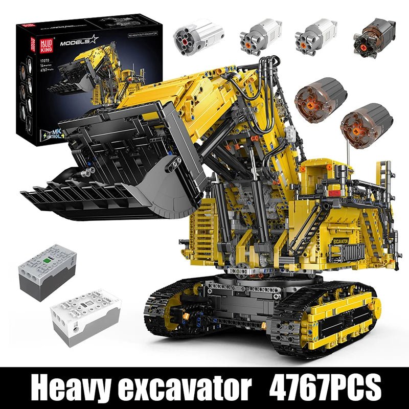 Mould King 17070 17071R 9800 RC Excavator - Technic Building Blocks Set